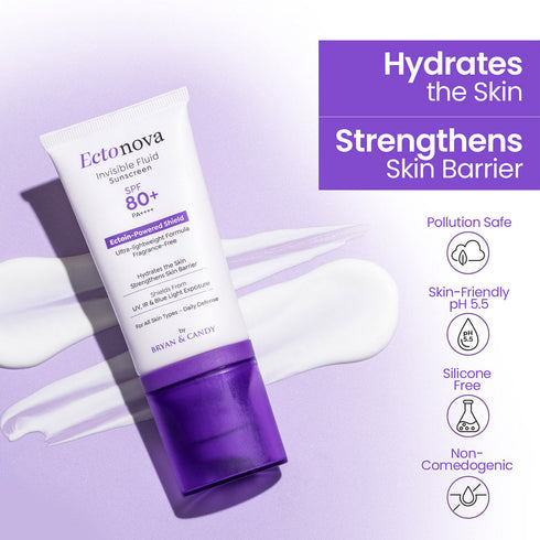 Bryan & Candy Ectonova SPF 80 PA Sunscreen with Ectoin Invisible Broad Spectrum Protection