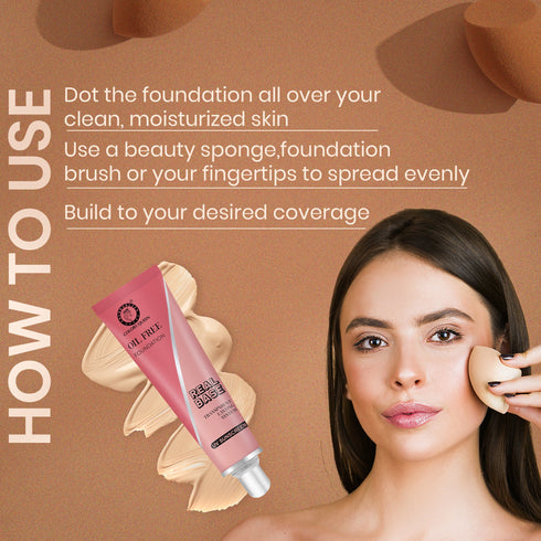 Colors Queen Real Base Oil Free Waterproof Foundation | 40 ML