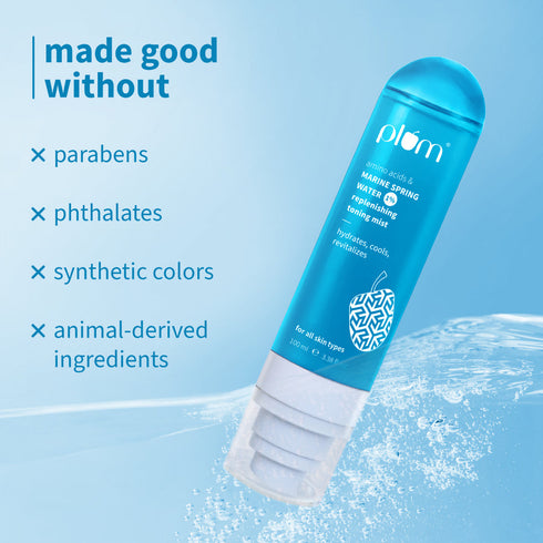 Plum 1% Marine Spring Water Replenishing Toning Mist Spray