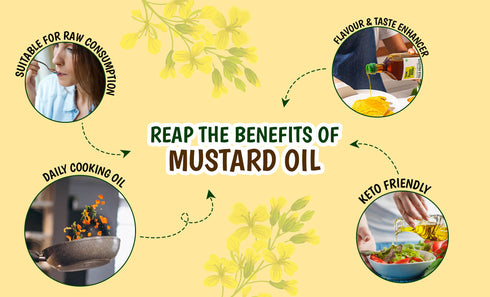 Tata Simply Better Mustard Oil 1L | 100% Pure | Unrefined & Cold-pressed | Hexane-Free