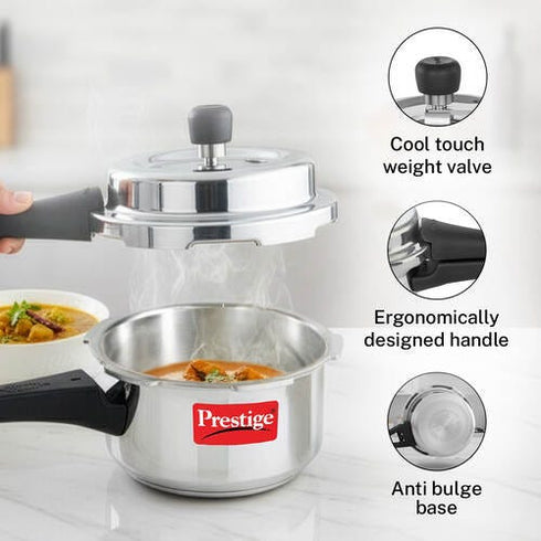Prestige 1.5 Litre Aluminium Popular Svachh Outer Lid Pressure Cooker 1.5 L