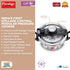 Prestige Clip-on Mini Svachh Stainless Steel Spillage Control Pressure Cooker Silver 2 L