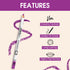 Colors Queen Lip & Eye Definer Set – 12 Shades for Precise Looks