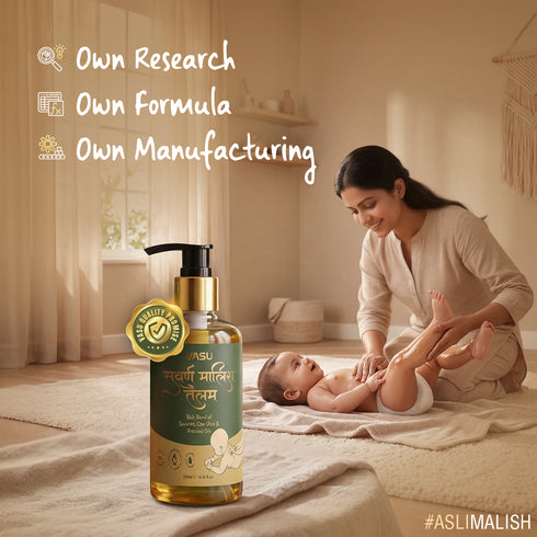 Vasuestore Vasu Swarna Malish Ayurvedic Tailam Baby Massage Oil