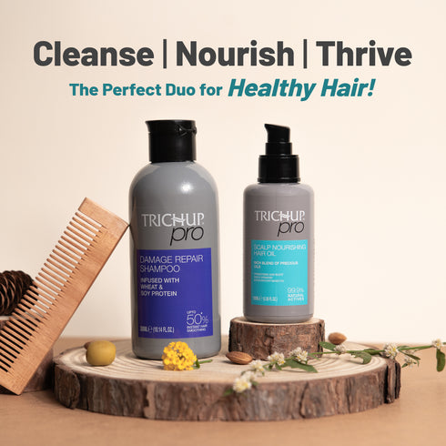 Vasuestore Trichup Pro Scalp Nourishing Hair Oil & Damage Repair Shampoo