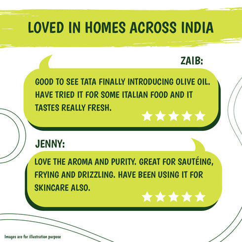 Tata Simply Better Extra Virgin Olive Oil 1L | 100% Pure