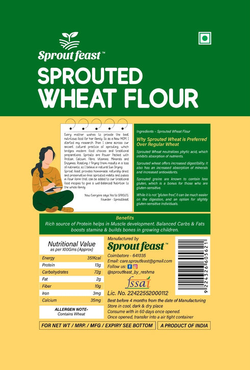 Sprout Feast Sprouted Whole Wheat Flour