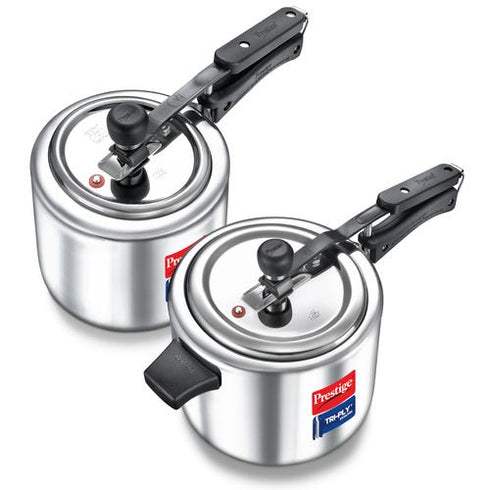 Prestige Tri-ply Svachh Inner Lid Pressure Cooker 5 L Combo