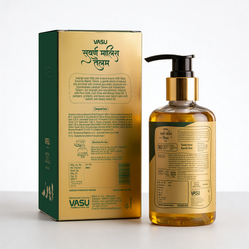 Vasuestore Vasu Swarna Malish Ayurvedic Tailam Baby Massage Oil