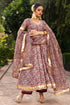 Pomcha Jaipur Organza Anarkali With Organza Dupatta Set