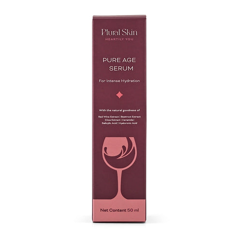 Plural Skin Pure Age Serum with Hyaluronic Acid and Red Wine Extract