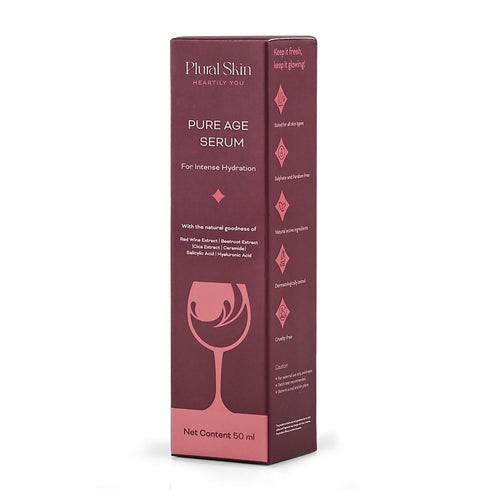 Plural Skin Pure Age Serum with Hyaluronic Acid and Red Wine Extract
