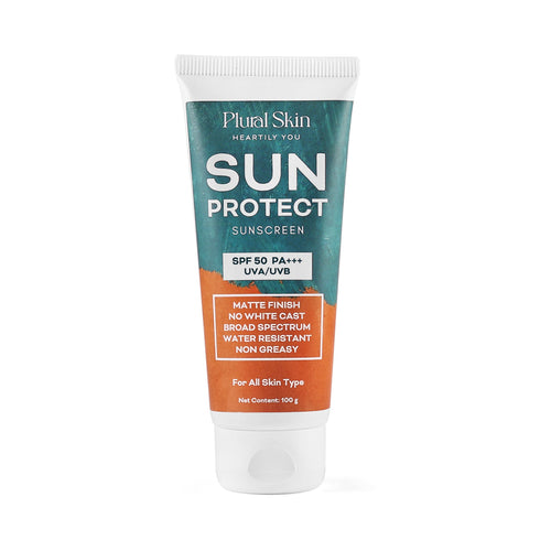 Plural Skin Sun Protect Sunscreen SPF 50 PA UVA UVB Matte Finish Waterproof Sunscreen