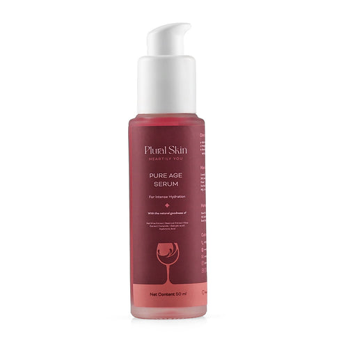 Plural Skin Pure Age Serum with Hyaluronic Acid and Red Wine Extract
