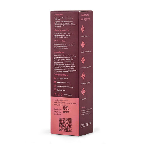 Plural Skin Pure Age Serum with Hyaluronic Acid and Red Wine Extract
