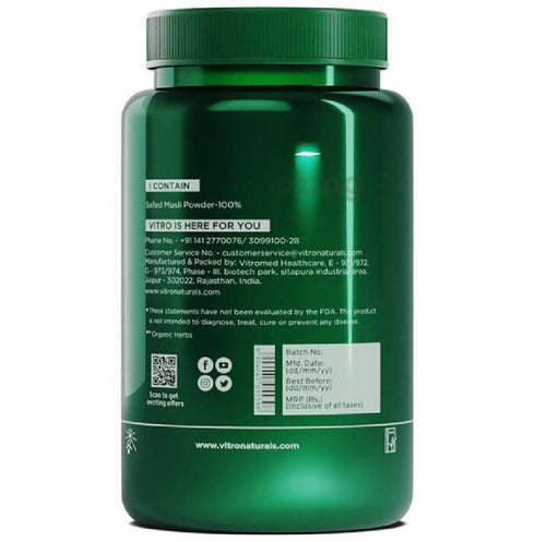 Vitro Naturals I Am Super Herb Safed Musli Powder