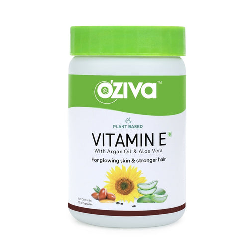 OZiva Plant Based Natural Vitamin E | With Argan oil + Aloe vera