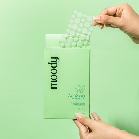 Moody Acnexpert Face Acne Pimple Patches With Hydrocolloid And Salicylic Acid