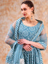 Pomcha Jaipur Dil Kash Powder Blue Bhendhaj Anarkali Set
