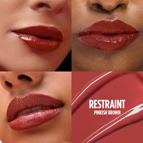Nykaa Lip Grip No-Transfer Gloss Intense Shine Liquid Lipstick | Restraint