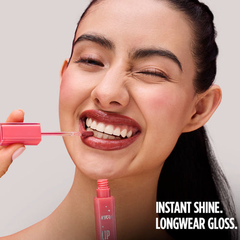 Nykaa Lip Grip No-Transfer Gloss Intense Shine Liquid Lipstick | Restraint