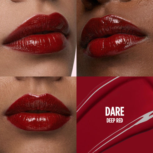 Nykaa Lip Grip No-Transfer Gloss Intense Shine Liquid Lipstick | Dare