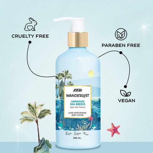 Wanderlust Hawaiian Sea Breeze 24Hr Hydrating Body Lotion