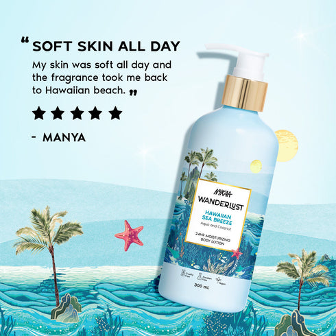 Wanderlust Hawaiian Sea Breeze 24Hr Hydrating Body Lotion