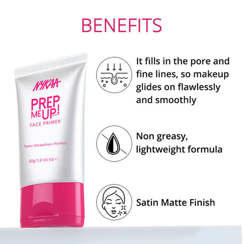 Nykaa Prep Me up! Pore Minimizing + Matte Finish Mini Primer