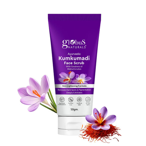 Globus Naturals Ayurvedic Kumkumadi Skin Lightening Face Scrub