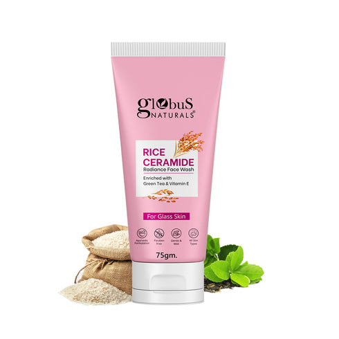 Globus Naturals Rice Ceramide Radiance Face Wash