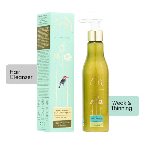 Theearthcollective in Weak & Thinning Hair Cleanser Shampoo Hops Capsicum & Ginseng