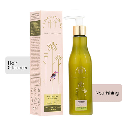 Theearthcollective in Nourishing Hair Cleanser Shampoo Goji Berry Brahmi & Alfalfa