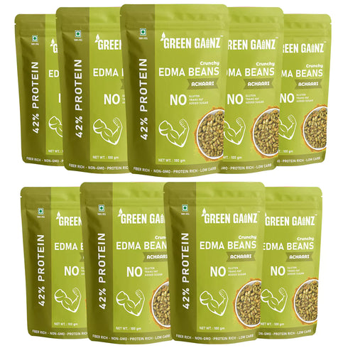 Green Gainz Edamame Achaari (Pack of 9)