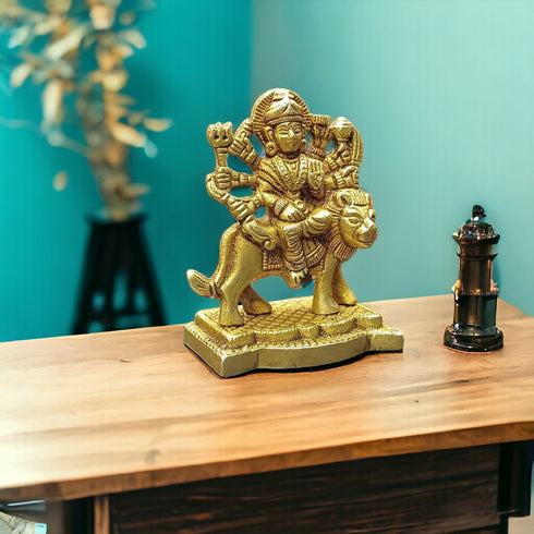 Tamas Brass Durga Mata Home Temple Puja Statue/Idol | Free Luxury Gift Box