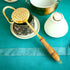 Tamas Brass Gold Jhara / Skimmer / Frying Spoon With Wooden Handle