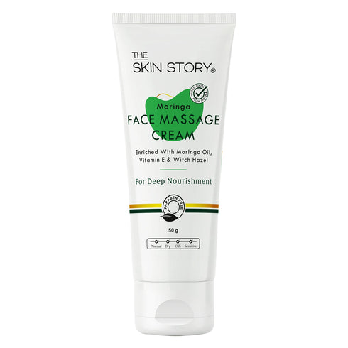 The Skin Story Detox & Glow Moringa Face Massage Cream