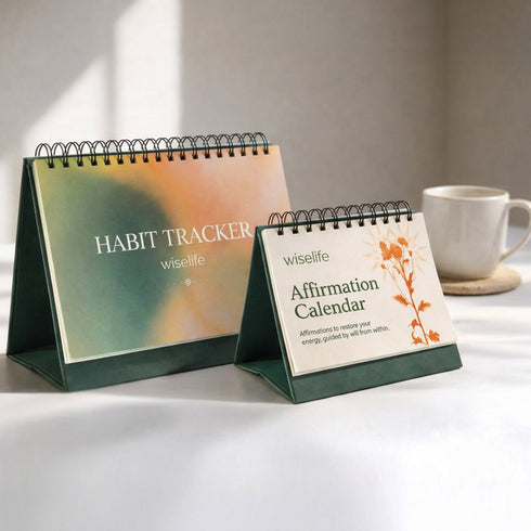Wiselife Mindful Living Combo | Affirmation Calendar & Habit Tracker