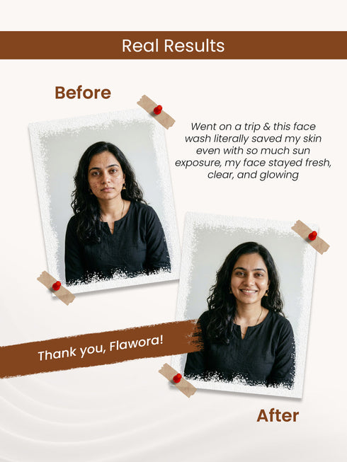 Flawora Golden glow Facewash pack of 2