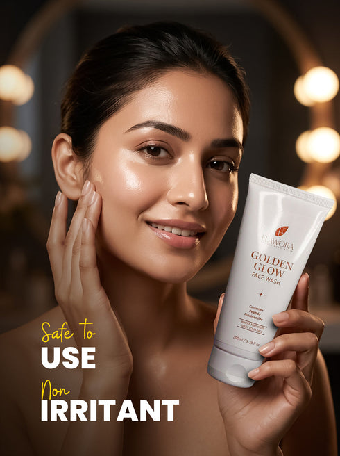 Flawora Golden glow Facewash pack of 2