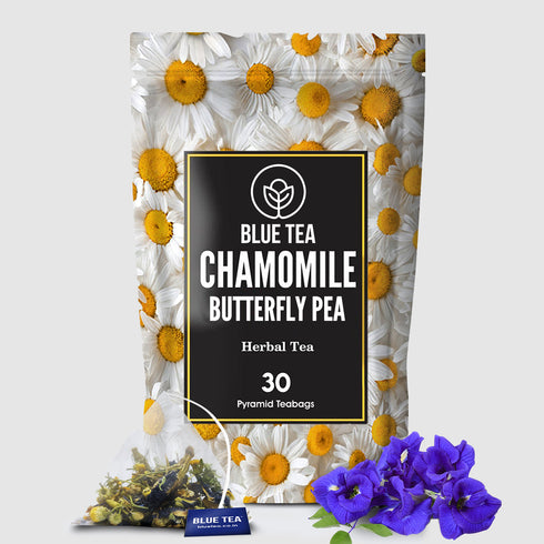 Blue Tea Chamomile Butterfly Pea Flower Tea | 30 Teabags