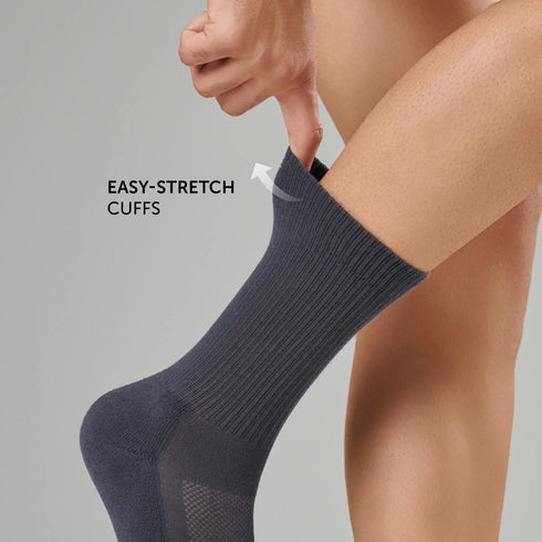 XYXX Crew-Length Socks - Graphite Grey