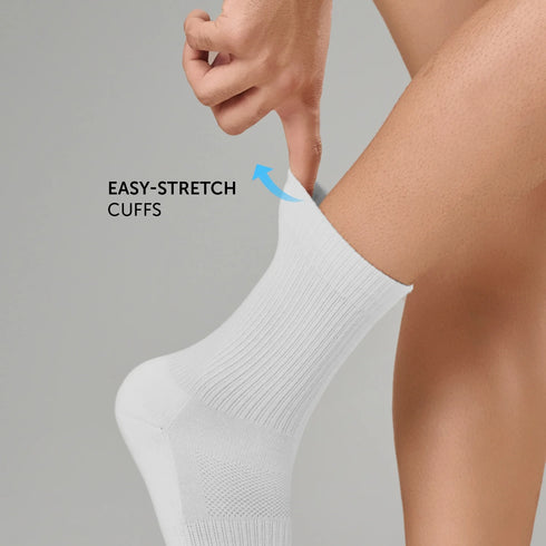 XYXX Crew-Length Socks - Polar White