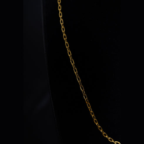22 Carat Gold Plain Chain With Links 5.17g by Mahita Collections
