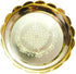 Sharanyas Small Brass Lotus Stand with Kolam Engraving Brass Yantra