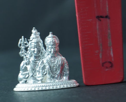 Pure Silver Shiva And Parvathi 10.8g By Mahita Collections