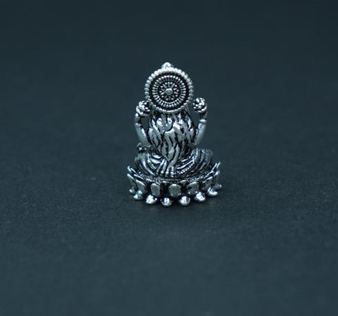 Pure Silver Antique Lotus Laxmi 10.94g By Mahita Collections