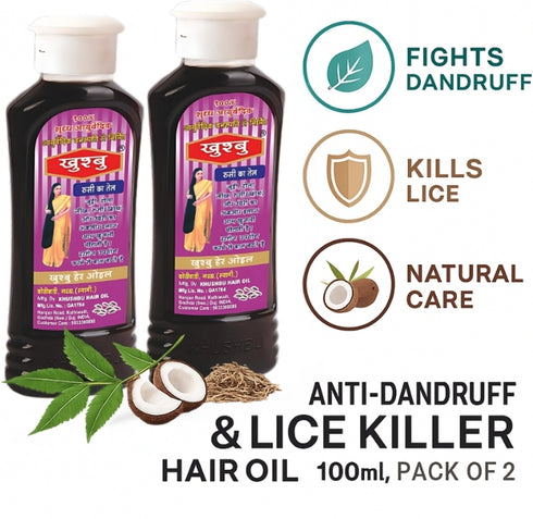 Khushbu Anti Dandruff & Lice Killer Hair Oil