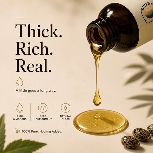 100% Cold Pressed Castor Oil