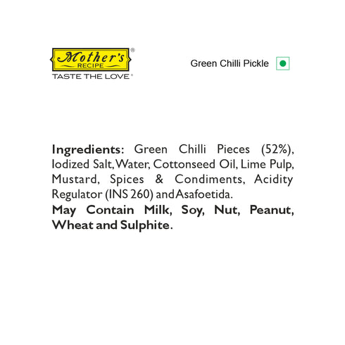 Mothers Recipe Pune Green Chilli Pickle